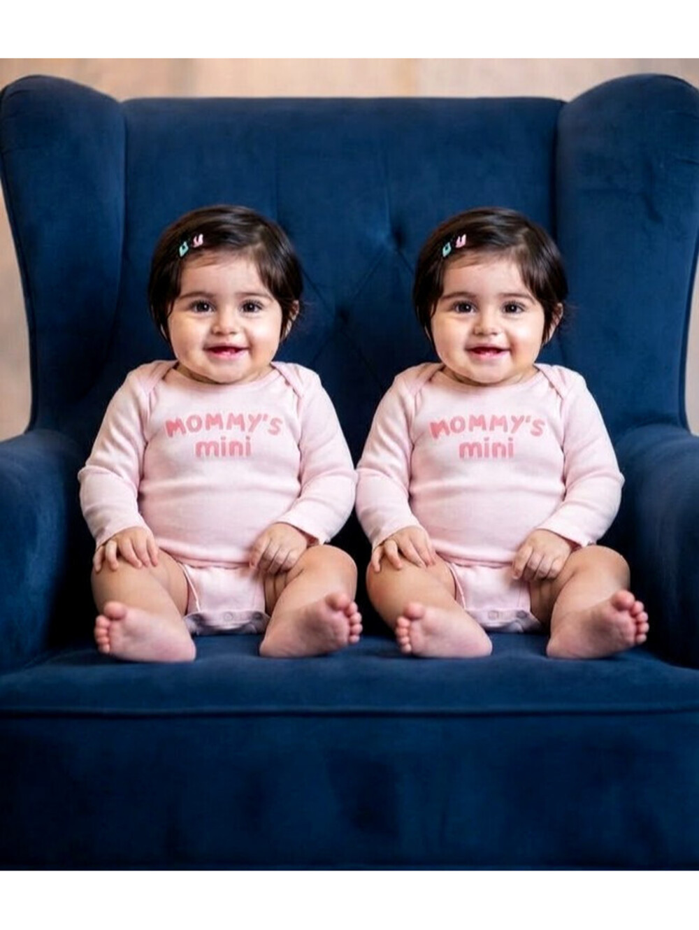 Carter's Mommy's Mini Long-Sleeve Bodysuit Twin Girl Set 24M